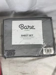 Bare Home Full Xl Set-light Grey Bedding & Pillowcases. Fixed Price $28.04.