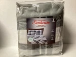 Sunbeam Fleece Sheet Set Twin Stanley Gray Plaid Nip, Anti-pill, Easy Wash, Soft. Fixed Price $28.00.