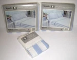 Kenneth Home Fashions King Size Light Blue & White Sheet Set Newport Stripe. Fixed Price $74.85.