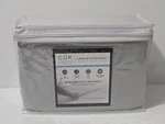 Extra Deep Pocket 400 Thread Count Fitted Sheet Only, 100% Cotton By Cgk Linens. Fixed Price $47.49.