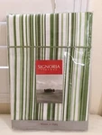 Signoria Firenze Italy Stripe Twin Flat Sheet White Green Printed $225 Nip. Fixed Price $129.99.