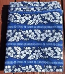 Dan Miller Surf Bedding Blue Hibiscus Stripe Flat Sheet Twin Revman Vgc. Fixed Price $30.00.