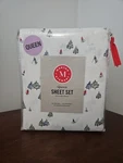 Martha Stewart Queen Sheet Set 100% Cotton Flannel, Ski Slope Green - Nip. Fixed Price $42.95.