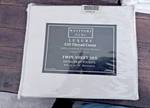 Westport Luxury 350 Thread Count Twin Sheet Set White, Deep Pocket Nwt. Fixed Price $32.00.
