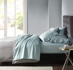 Madison Park 800-THREAD Count Cozy Queen Cotton Blend 6-PIECE Sheet Set Aqua. Fixed Price $35.00.