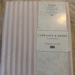 Cabbage & Roses London Queen Sheet Set 100% Cotton Pinstripe Cottagecore. Fixed Price $59.99.