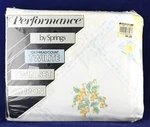 Vintage Performance By Springs Twilite Twin Sheet Set Flowerbox Daffodils Usa. Fixed Price $21.47.