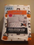 Hello Kitty Halloween 4 Piece Sheet Set Full Size Bed New. Fixed Price $18.99.