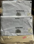Vintage Supreme Cannon Cotton Poly Iron Percale Flat & Fitted Sheets Blue Sky. Fixed Price $29.95.