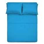 Best Season 4 Piece Bed Sheet Set (queen,dark Teal 1 Flat. Fixed Price $37.50.