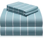 Luxclub 4 Pc King Size Set, Breathable Luxury Bed Lt Blue. Fixed Price $36.75.