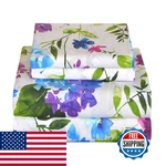 Pointehaven Bedding 4 Pieces Queen 100 Cotton Percale Sheets- Printed. Fixed Price $72.40.