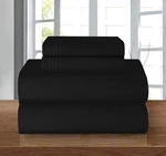 Elegant Comfort Luxury Soft 1500 Thread Count Egyptian 4-PIECE King, Black. Fixed Price $33.49.