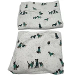 Intelligent Design Cotton Dog Print Twin Flannel Fitted & Flat Sheet Set. Fixed Price $21.99.