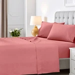 600 Thread Count Cotton Blend Deep Pocket Solid Bed Sheet Set. Fixed Price $96.30.