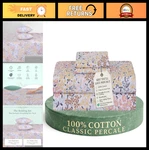 Soft 100% Cotton King Sheets Set, 300 Thread Count Percale, Deep Pocket, Cooling. Fixed Price $82.99.