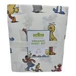 Pottery Barn Kids Sesame Street Sheet Set Queen Organic Cotton Bedding. Fixed Price $109.99.