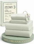 Organic Cotton Full Size Sheet Percale Soft Comfy Mineral Lane Linen Sets. Fixed Price $74.99.