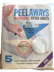 Peelaways Disposable Fitted Sheets 5 Layers Waterproof King Size 80" X 78". Fixed Price $38.99.