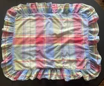 Ralph Lauren Spinnaker Beach House Madras Plaid Ruffle Pillow Sham Standard. Fixed Price $39.00.