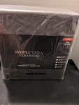Simply Vera Wang 100% Pima Cotton Sheet Set Queen 600 Thread 4PC Steel Color New. Fixed Price $79.99.