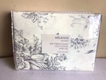 New Melange Home Yellow Grey Floral Toile 400 Thread Count Cotton Twin Sheet Set. Fixed Price $39.99.