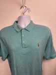 Polo Ralph Lauren Shirt Mens Turquoise Blue Classic Fit Flesh Pony. Fixed Price $24.89.
