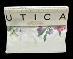 Vintage Utica Full Flat Sheet Green Mansions White No Iron Percale Usa Deadstock. Fixed Price $22.09.