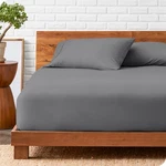 Lot Of 100 Fitted Sheet And Pillowcase Set (twin Xl, Grey) Sold Is. Fixed Price $680.00.