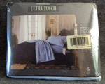 Stevens Ultra Touch Fitted Twin Sheet Sky Blue Luxury Percale Cotton Blend Nos. Fixed Price $16.59.