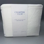 Charter Club -sleep Luxe -800 Thread Count Cotton Sheet Set White-king. Fixed Price $111.00.