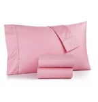 New Pink Charter Club Damask Solid 550 Tc 100% Cotton Twin Sheet Set. Fixed Price $79.90.