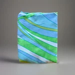 Vintage St. Mary's Queen Flat Sheet. Mod, Retro, Blue, Green, Aqua, White.. Fixed Price $25.00.
