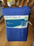 Your Zone Super Soft Sheet Set Twin 3 Piece Microfiber Bedding Aqua Blue New. Fixed Price $10.25.