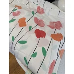 Vera Neumann Vtg Queen Sz Poppy Sheets Flat & 2 Pillowcases. New. Fixed Price $50.00.