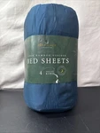 Cozy House Luxury Bed Sheets Bamboo Viscose Blend 4 Piece Set King-royal Blue. Fixed Price $60.00.