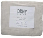 Dkny Pure California King Sheet Set 4PC Eco Melange Beige Ecru New Cotton/poly. Fixed Price $92.55.