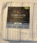 Cuddl Duds King Sheet Set Heavyweight Flannel Everyday Stripe 4PC. Fixed Price $65.00.