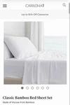 Cariloha Classic Bamboo 100% Viscose From Sheet Set Queen White. Fixed Price $85.00.