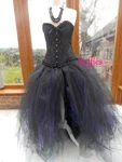 Long Tutu Black Witch Halloween Fancy Dress Vixen Vampire Gothic Wedding Skirt. Fixed Price $40.37.