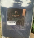 New Empyrean Bedding Premium Flat Sheet Twin Size Navy Blue Elegantly Lustrous. Fixed Price $7.50.