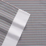 Chaps Brompton Hall 4PC White Blue Striped 18" Deep Pocket Sheet Set - King. Fixed Price $189.99.