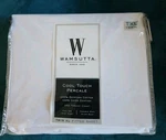 New Wamsutta Twin Txl Cool Touch Fitted Sheet 350 Tc Solid Sateen White. Fixed Price $60.00.