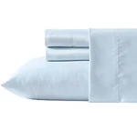 New Laura Ashley Satin 3-PC Twin Set Bliss Blue Solid Bedding. Fixed Price $28.95.