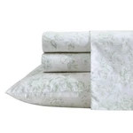Laura Ashley - Sheets, Cotton Percale Bedding King, Toile Delight Green. Fixed Price $86.99.