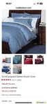 Cuddledown Scroll Jacquard Sateen Duvet Cover King & Pillowcases-retail $269. Fixed Price $64.99.