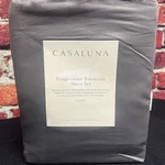 Casaluna Temperature Balancing Sheet Set , 300 Thread Count - Dark Grey Queen. Fixed Price $64.99.