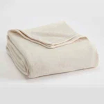 Westpoint Home Fleece Blanket, Winter White, King Light Yellow. Fixed Price $16.99.