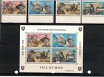 Isle Of Man - 51A Sir Winston Churchill. Set + Sheet. #02 IOM48S4. Fixed Price $5.00.