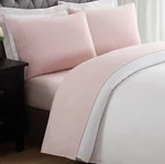Full Sheet Set Solid Blush Very Good Quality. Fixed Price $10.58.